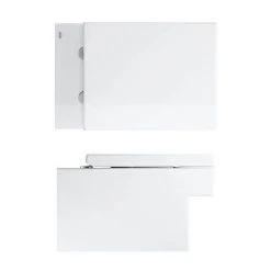 Grohe Cube Ceramic Rimless Wall Hung Toilet with Soft Close Seat + FREE TOILET ROLL HOLDER -Toilets Shop CUBWHWC detail3 460
