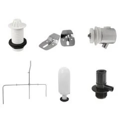 Cove Exposed Urinal Pack with 3 x 400mm Urinal Bowls + Ceramic Cistern -Toilets Shop CVU135PAK3 d3 460