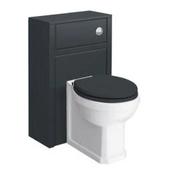 Chatsworth Traditional 500mm Graphite Toilet Unit + Pan