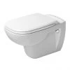 Duravit D-Code Rimless HygieneGlaze Wall Hung Toilet + Seat -Toilets Shop DCRHWHSS P