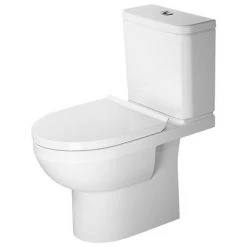 Duravit DuraStyle Basic HygieneGlaze Rimless Close Coupled Toilet (6/3 L Flush) + Seat