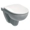 Twyford E100 Round Wall Hung WC + Soft Close Seat -Toilets Shop E100 RND WC5 P