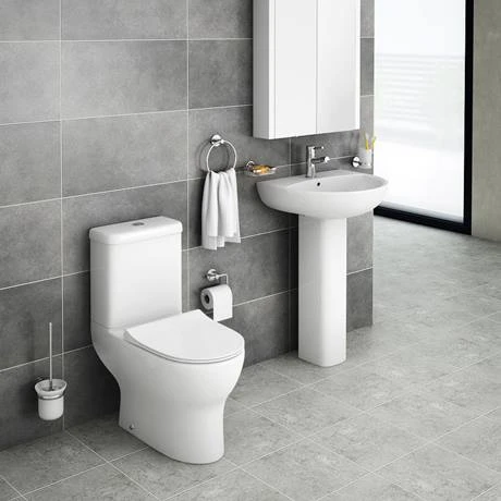 Elite Rimless Close Coupled Toilet + Soft Close Seat 6 Elite Rimless Close Coupled Toilet + Soft Close Seat - Image 4