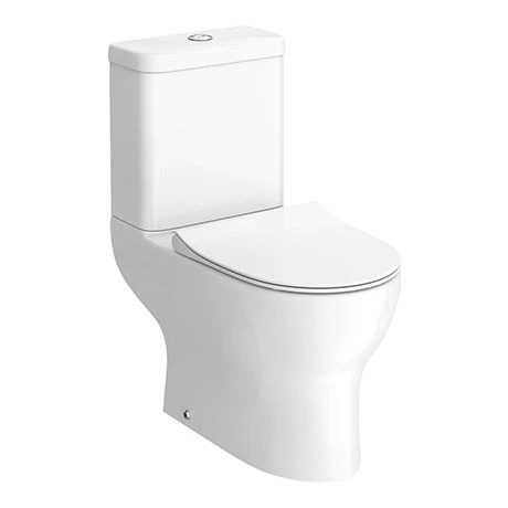 Elite Rimless Close Coupled Toilet + Soft Close Seat 3 Elite Rimless Close Coupled Toilet + Soft Close Seat