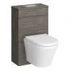 Brooklyn Grey Avola WC Unit incl. Cistern Frame, Flush Plate + Wall Hung Pan -Toilets Shop FXBWC5GRY np