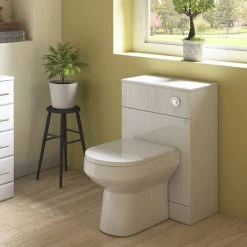 Harmony Gloss White BTW WC Unit with Cistern + Soft Close Seat W500 x D200mm -Toilets Shop HARBTWSC nd2 460