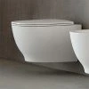 RAK Harmony Wall Hung Pan + Soft Close Urea Seat -Toilets Shop HARWHPAN SC P