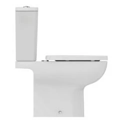 Ideal Standard i.Life A 6/4 Litre Rimless Close Coupled Open Back WC + Soft Close Seat -Toilets Shop ISILAOB64 D2 460