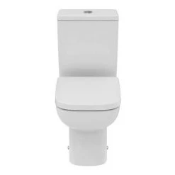 Ideal Standard i.Life A 6/4 Litre Rimless Close Coupled Open Back WC + Soft Close Seat -Toilets Shop ISILAOB64 D3 460