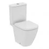 Ideal Standard i.Life S Compact 4/2.6 Litre Rimless Close Coupled Open Back WC + Soft Close Seat -Toilets Shop ISILOB64 P