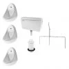 RAK Exposed Urinal Pack with 3 Jazira Urinal Bowls -Toilets Shop JAZ EXPURIPAK3 P
