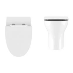 Crosswater Kai Back to Wall Pan + Soft Close Thin Seat -Toilets Shop KAI WC2 D1 460