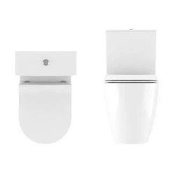 Crosswater Kai X Compact Close Coupled Toilet + Soft Close Thin Seat 5 Crosswater Kai X Compact Close Coupled Toilet + Soft Close Thin Seat -Toilets Shop KAIX WC1 D1 460