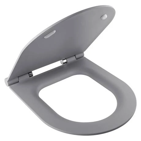 BagnoDesign Koy Matt Grey Rimless Wall Hung Toilet with Soft Close Seat 5 BagnoDesign Koy Matt Grey Rimless Wall Hung Toilet with Soft Close Seat - Image 3