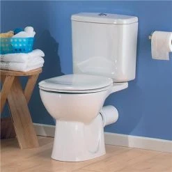 VitrA - Layton Close Coupled Toilet (Open Back) -Toilets Shop LAYCCST D2 375