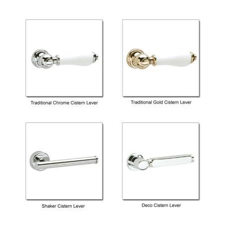Heritage - New Victoria Low-level WC & Chrome Flush Pack - Various Lever Options 4 Heritage - New Victoria Low-level WC & Chrome Flush Pack - Various Lever Options - Image 2