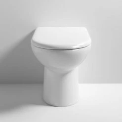 Milton Comfort Height BTW Toilet Pan + Soft Close Seat -Toilets Shop MCBTW d2 460