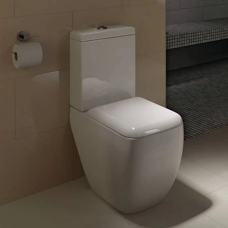 RAK Metropolitan Close Coupled Modern Toilet + Soft Close Seat 4 RAK Metropolitan Close Coupled Modern Toilet + Soft Close Seat - Image 2