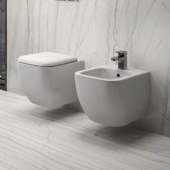 RAK Metropolitan Wall Hung Rimless Pan + Soft Close Seat 9 RAK Metropolitan Wall Hung Rimless Pan + Soft Close Seat -Toilets Shop METRWHSC D1 460