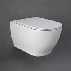 RAK Moon Rimless Wall Hung Pan + Soft-Close Seat