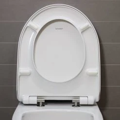 Duravit No.1 Compact Rimless Wall Hung Toilet + Soft-Close Seat -Toilets Shop N1CC63SS D6 460 9