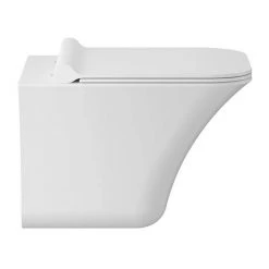 Hudson Reed Grace Rimless Wall Hung Pan & Soft Close Seat - NCT140 -Toilets Shop NCT140 D2 460