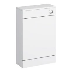 Sienna High Gloss White WC Unit with Concealed Cistern W500 x D200mm - NVS142