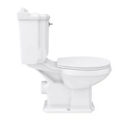 Oxford Close Coupled Traditional Toilet WC with Toilet Seat -Toilets Shop OXP01 n d3 460