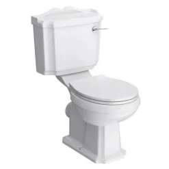 Oxford Close Coupled Traditional Toilet WC with Toilet Seat
