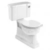 Burlington Concealed S Trap Bottom Outlet Close-Coupled WC with 520mm Push Button Cistern 1 Burlington Concealed S Trap Bottom Outlet Close-Coupled WC with 520mm Push Button Cistern -Toilets Shop P18 C2 P