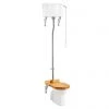 Burlington Standard High Level WC with Single Flush Ceramic Cistern 2 Burlington Standard High Level WC with Single Flush Ceramic Cistern -Toilets Shop P2 T30CHR C28S P