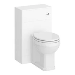 Period Bathroom Co. 500mm White Toilet Unit with Cistern + Traditional Pan