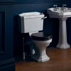 Heritage - Granley Close Coupled Standard Height WC & Cistern - Various Lever Options -Toilets Shop PGRW00 D1N 460
