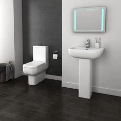 Pro 600 Modern Fully Back To Wall BTW Toilet + Soft Close Seat -Toilets Shop Pro 600 Modern Fully Back To wall BTW Toilet with Soft Close Seat detail3 460
