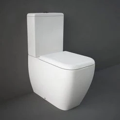 RAK Metropolitan Close Coupled BTW Toilet + Quick Release Soft Close Urea Seat -Toilets Shop RAK Metropolitan Close Coupled BTW Toilet d1 460
