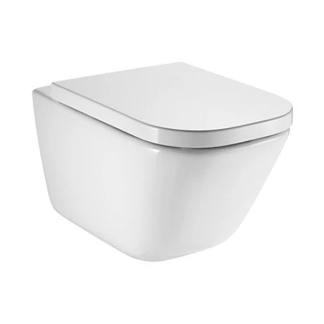 Roca The Gap Rimless Wall Hung Toilet + Compact Soft Close Seat 3 Roca The Gap Rimless Wall Hung Toilet + Compact Soft Close Seat