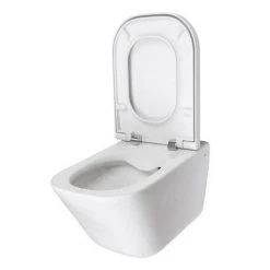 Roca The Gap Rimless Wall Hung Toilet + Slim Soft Close Seat 11 Roca The Gap Rimless Wall Hung Toilet + Slim Soft Close Seat -Toilets Shop RCGPWC4 D2 460