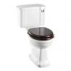 Burlington Rimless Close Coupled WC with 440mm Front Push Button Cistern -Toilets Shop RIM 440 PB P