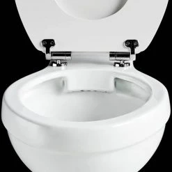 Burlington Rimless Close Coupled WC with 440mm Lever Cistern -Toilets Shop RIM 520 LC D2 460 2