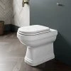 Burlington Riviera Back To Wall Toilet with Soft Close Seat -Toilets Shop RIV12 RIV025 P