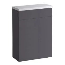 Roper Rhodes Scheme 600mm Back to Wall WC Unit & Worktop - Gloss Dark Clay