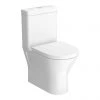 RAK Resort Mini Rimless Close Coupled BTW Toilet + Quick Release Soft Close Urea Seat -Toilets Shop RSTBTWPAK MI p1