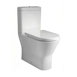 RAK Resort Maxi Rimless Close Coupled BTW Toilet + Quick Release Soft Close Urea Seat