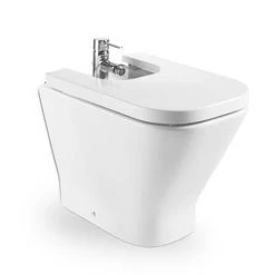 Roca - The Gap Floor-standing back to wall bidet with soft-close cover