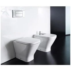 Roca - The Gap Back to wall WC pan with soft-close seat -Toilets Shop Roca The Gap back to wall WC pan with soft close seat d2 375