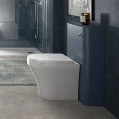 Hudson Reed Sarenna 550mm WC Unit - Mineral Blue -Toilets Shop SAR341 D1 460