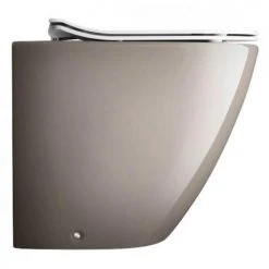 Crosswater - Svelte Back to Wall Pan with Soft Close Seat - Platinum
