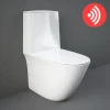 RAK Sensation Touchless Flush Rimless BTW Close Coupled Toilet + Soft-Close Seat -Toilets Shop SENPAKTFSC P