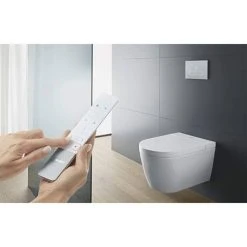 Duravit SensoWash Starck F Lite Compact Wall Hung Shower Toilet + Install Kit -Toilets Shop SENSO WC D2 460
