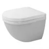 Duravit Starck 3 Compact HygieneGlaze Durafix Wall Hung Toilet + Seat -Toilets Shop SKCWHSS P 1